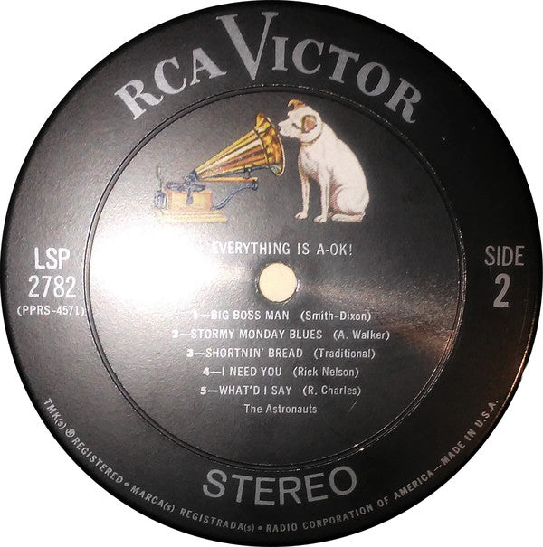 The Astronauts (3) : Everything Is A-OK! (LP, Album, Ind)
