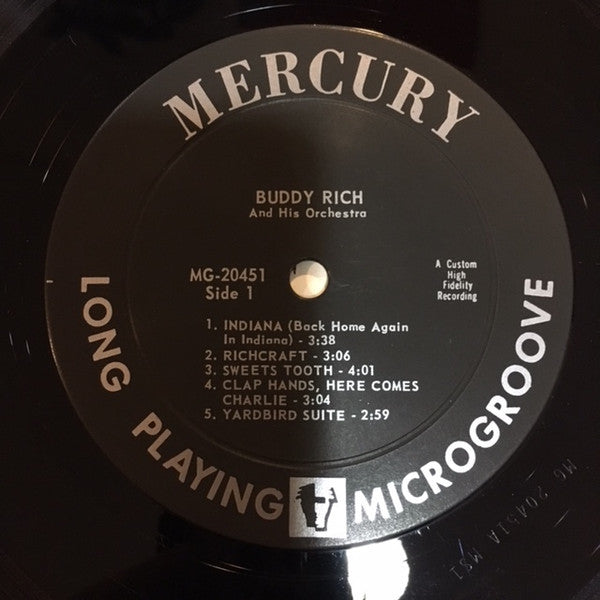 Buddy Rich And His Orchestra : Richcraft (LP, Album, Mono)