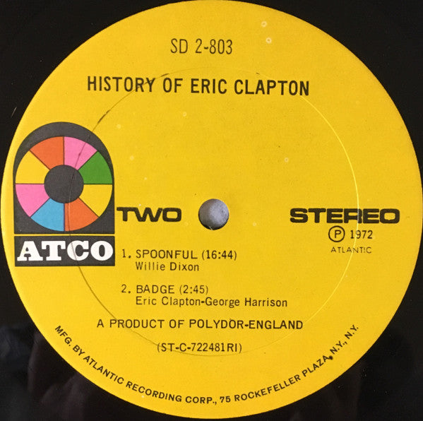Eric Clapton : History Of Eric Clapton (LP, Comp, RE, PRC)