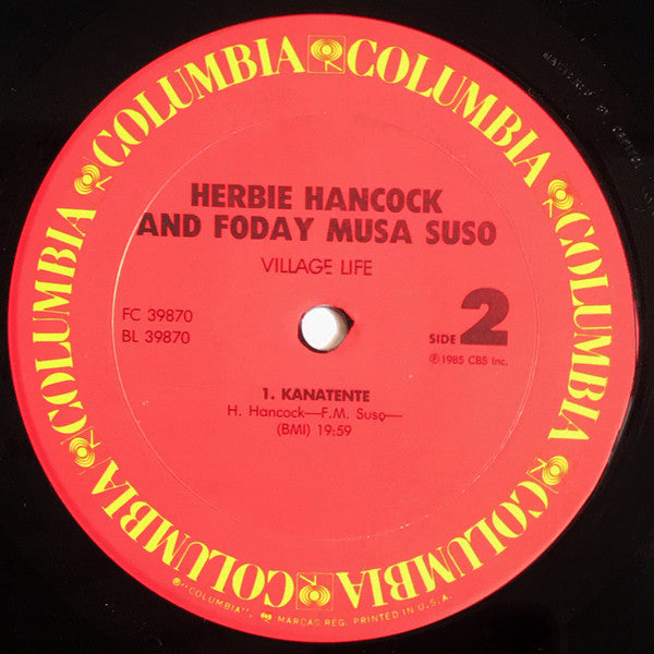 Herbie Hancock & Foday Musa Suso : Village Life (LP, Album, Pit)