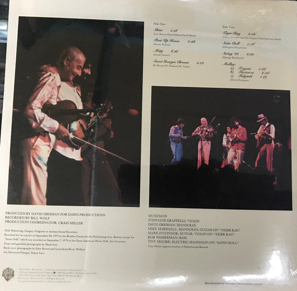 Stéphane Grappelli / David Grisman : Live (LP, Club, Gat)
