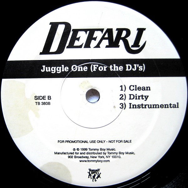 Defari : Lowland's Anthem Pt. 1 / Juggle One (For The DJ's) (12", Promo)