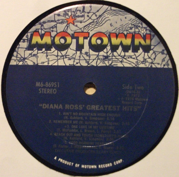 Diana Ross : Diana Ross' Greatest Hits (LP, Comp, Club)