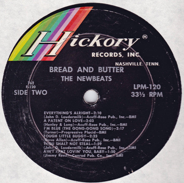The Newbeats : Bread & Butter (LP, Album, Mono)