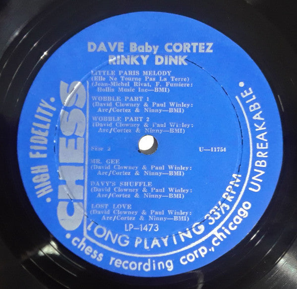 Dave "Baby" Cortez : Rinky Dink (LP, Mono)