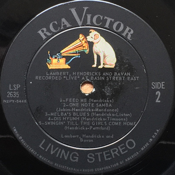 Lambert, Hendricks & Bavan : Recorded Live At Basin Street East (LP, Album, Ind)