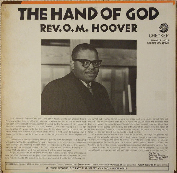 Rev. O. M. Hoover : The Hand Of God (LP, Album, Mono)
