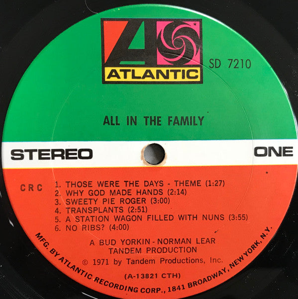 "All In The Family" Cast : All In The Family (LP, Col)