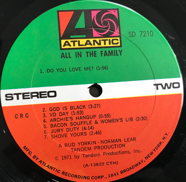 "All In The Family" Cast : All In The Family (LP, Col)