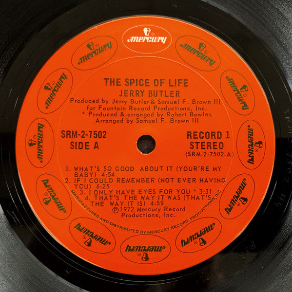 Jerry Butler : The Spice Of Life (2xLP, Album, Gat)