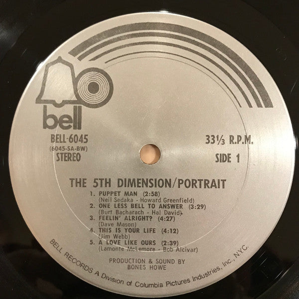 The Fifth Dimension : Portrait (LP, Album, 'BW)