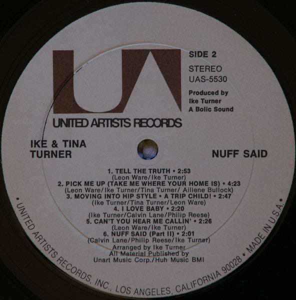 Ike & Tina Turner : 'Nuff Said (LP, Album)