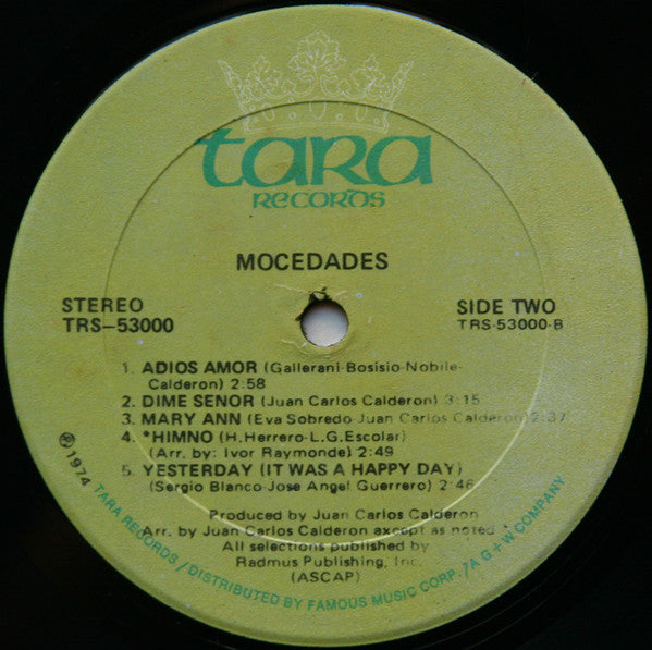 Mocedades : Eres Tu (LP, Album, Son)