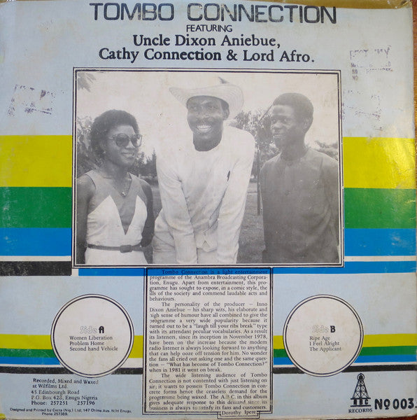 Inno Dixons Aniebue, Cathy Connection & Lord Afro : Uncle Dixon Of G.R.A. In Tombo Connection Vol. 1 (LP)