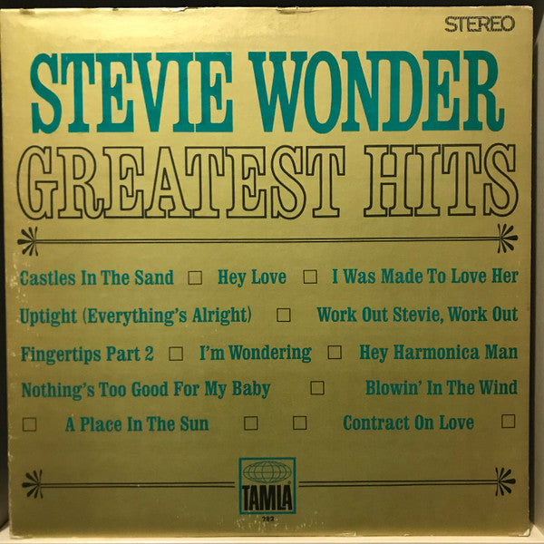 Stevie Wonder : Greatest Hits (LP, Comp, Ter)