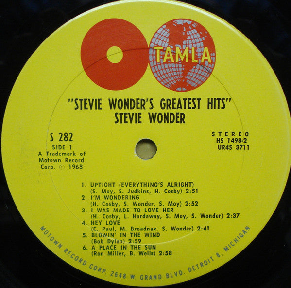 Stevie Wonder : Greatest Hits (LP, Comp, Ter)