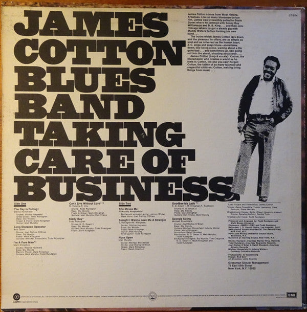 The James Cotton Blues Band : Taking Care Of Business (LP, Album, Jac)