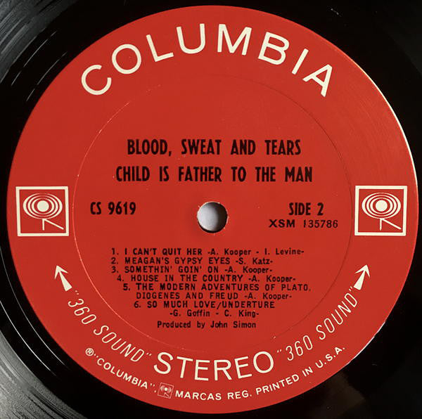 Blood, Sweat And Tears : Child Is Father To The Man (LP, Album, Ter)