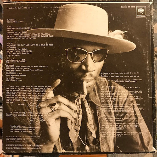 Taj Mahal : The Natch'l Blues (LP, Album, RP, Ter)