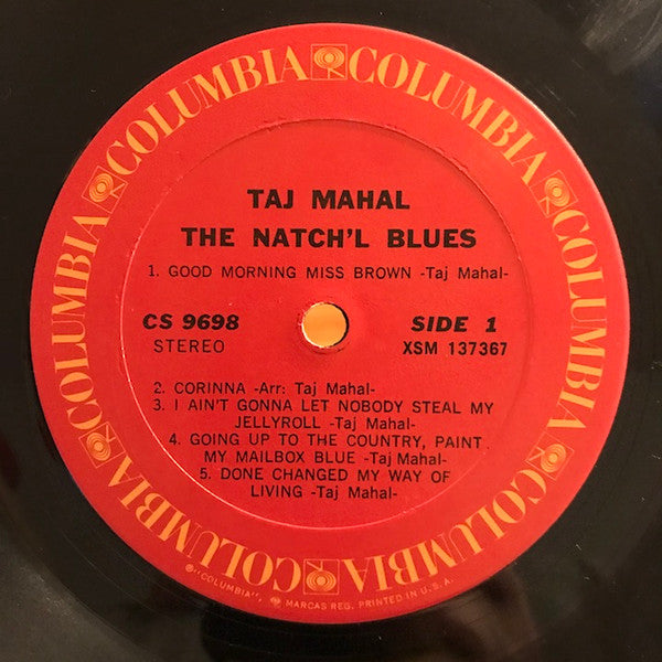 Taj Mahal : The Natch'l Blues (LP, Album, RP, Ter)