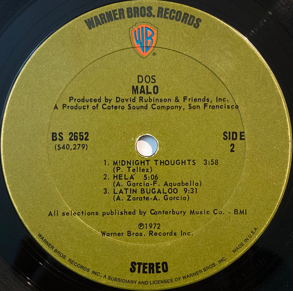 Malo (2) : Dos (LP, Album, Ter)