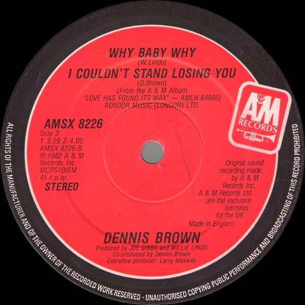 Dennis Brown : Love Has Found Its Way (12")