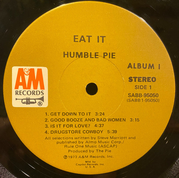 Humble Pie : Eat It (2xLP, Album, Club, RE, Cap)