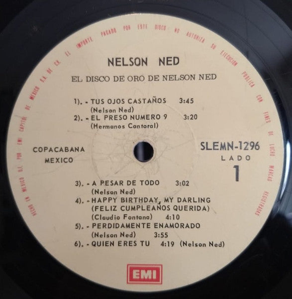 Nelson Ned : El Disco De Oro De Nelson Ned (LP, Comp)