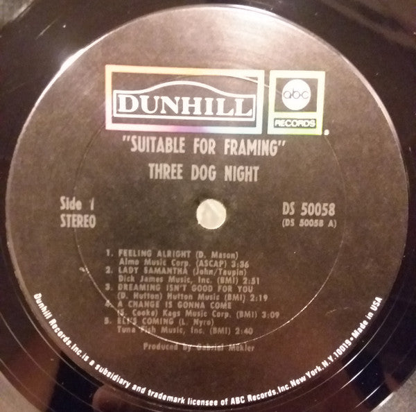 Three Dog Night : Suitable For Framing (LP, Album, Pit)