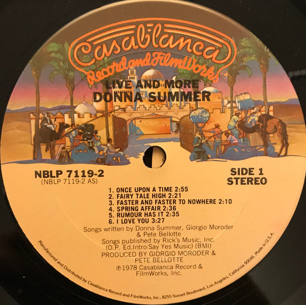 Donna Summer : Live And More (2xLP, Album, Ter)