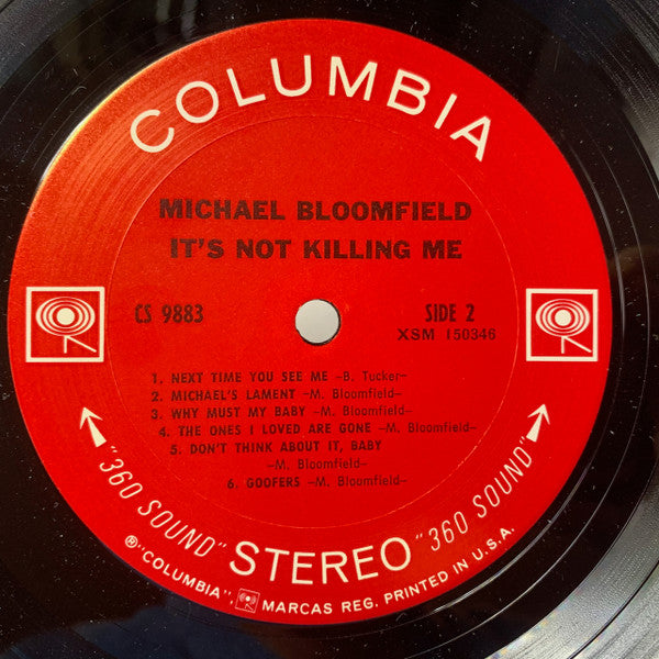 Mike Bloomfield : It's Not Killing Me (LP, Album, Ter)