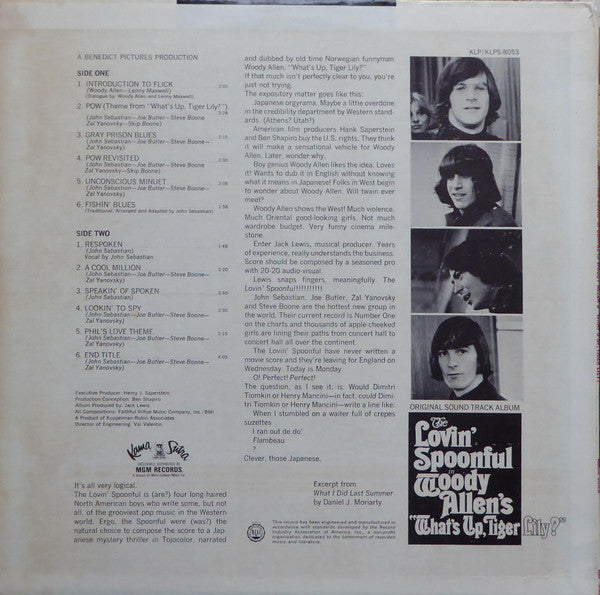 The Lovin' Spoonful : In Woody Allen's "What's Up, Tiger Lily?" (LP, Album, Mono)