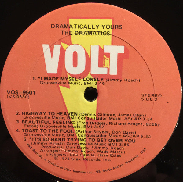 Ron Banks And The Dramatics : Dramatically Yours (LP, Album, Son)