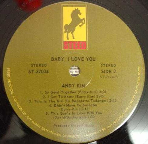 Andy Kim : Baby I Love You (LP, Album)