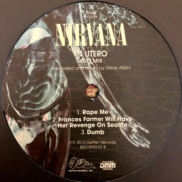 Nirvana : In Utero (2013 Mix) (2x12", Album, RE, RP, Gat)