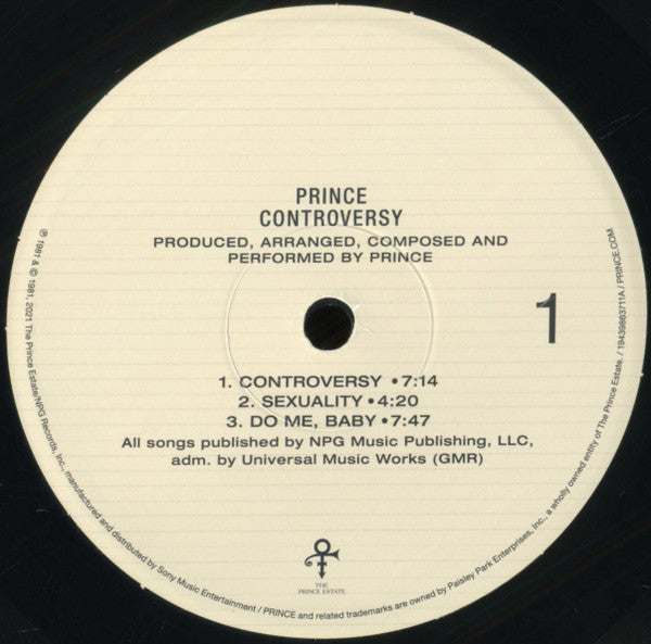 Prince : Controversy (LP, Album, RE, 150)