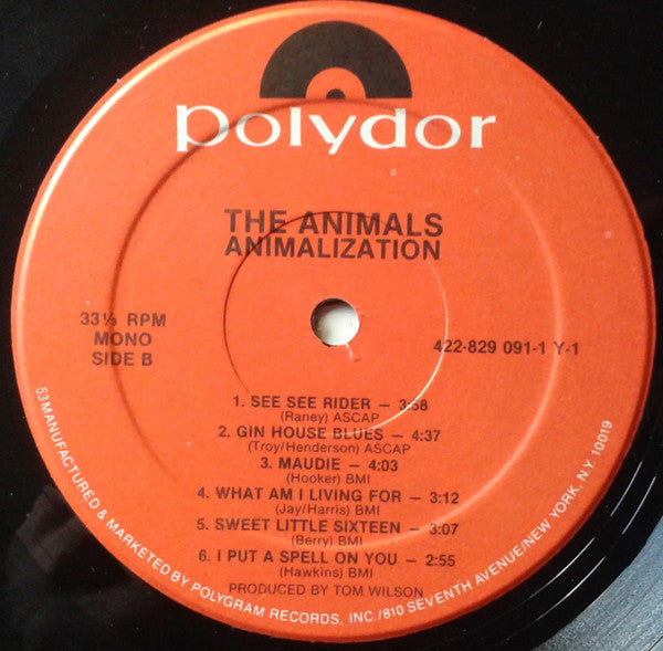 The Animals : Animalization (LP, Album, Mono, RE)