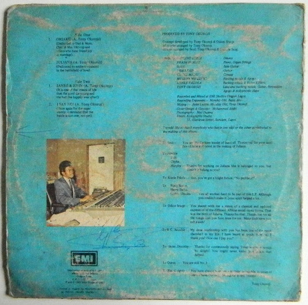 Tony Okoroji : Juliana (LP, Album)