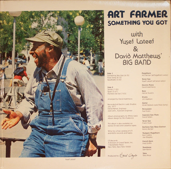 Art Farmer With Yusef Lateef & David Matthews Orchestra : Something You Got (LP, Album)