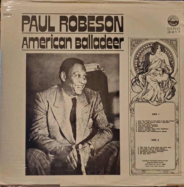Paul Robeson : American Balladeer (LP, Comp)