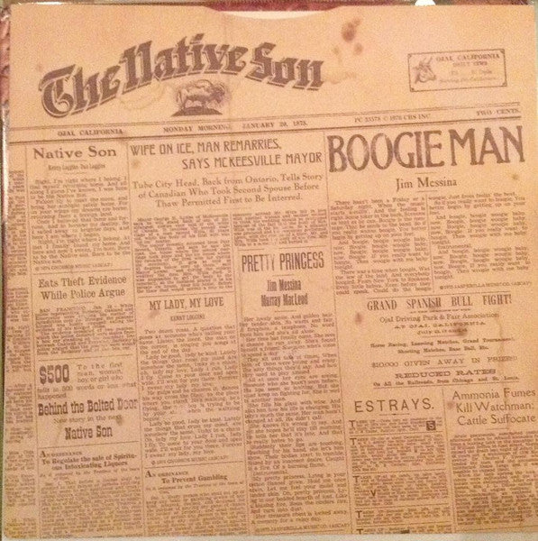 Loggins And Messina : Native Sons (LP, Album, Quad, Gat)