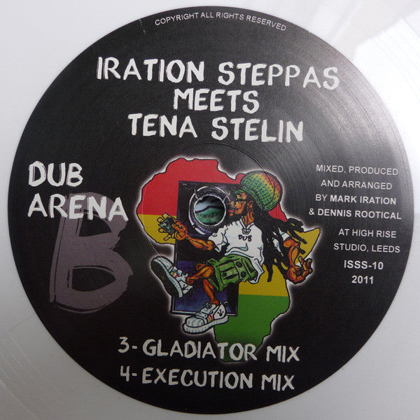 Iration Steppas Meets Tenastelin : Dub Arena (12", Whi)