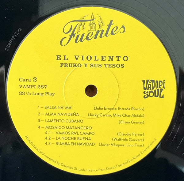 Fruko Y Sus Tesos : El Violento (LP, Album, RE)