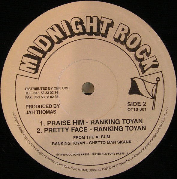 Tristan Palmer / Jah Thomas & Toyan : Entertainment / Two Bad D.J. Haffi Talk (12")