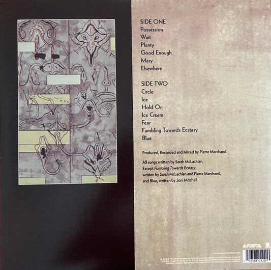 Sarah McLachlan : Fumbling Towards Ecstasy (LP, Album, RE)