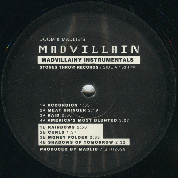 Madvillain : Madvillainy Instrumentals (2xLP, Album, M/Print, RE)