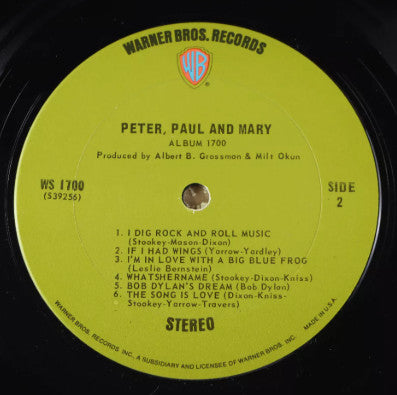 Peter, Paul & Mary : Album 1700 (LP, Album, RP, Ter)