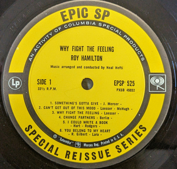 Roy Hamilton (5) / Neal Hefti : Why Fight The Feeling? (LP, Album, RE)
