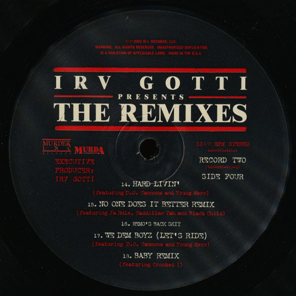 Irv Gotti : The Remixes (2xLP, Comp)