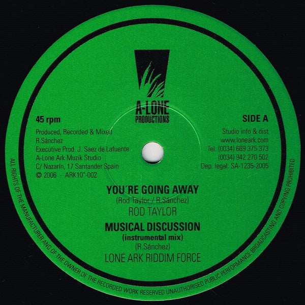 Rod Taylor / Roberto Sanchez : You're Going Away / Don't Use Me (10")